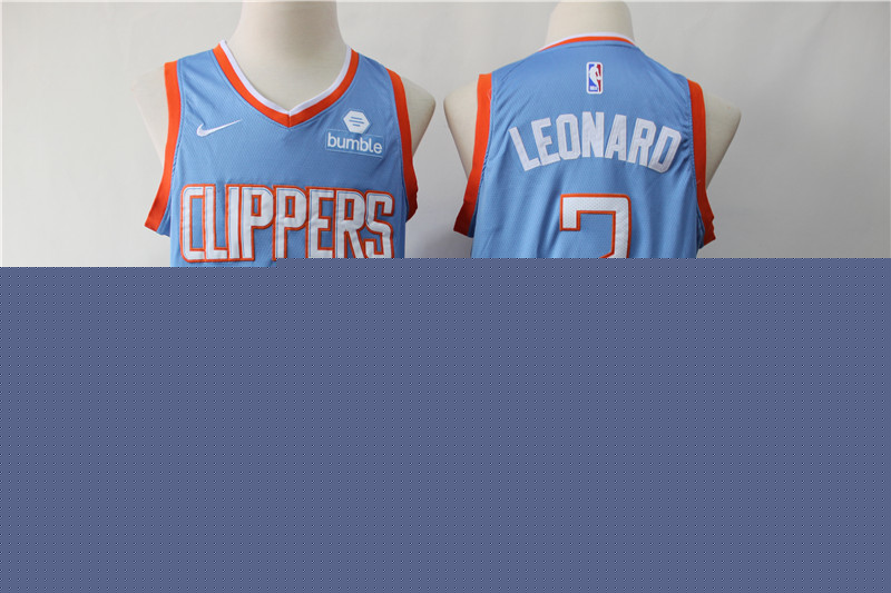 Men Los Angeles Clippers #2 Leonard blue Game Nike NBA Jerseys2->milwaukee brewers->MLB Jersey